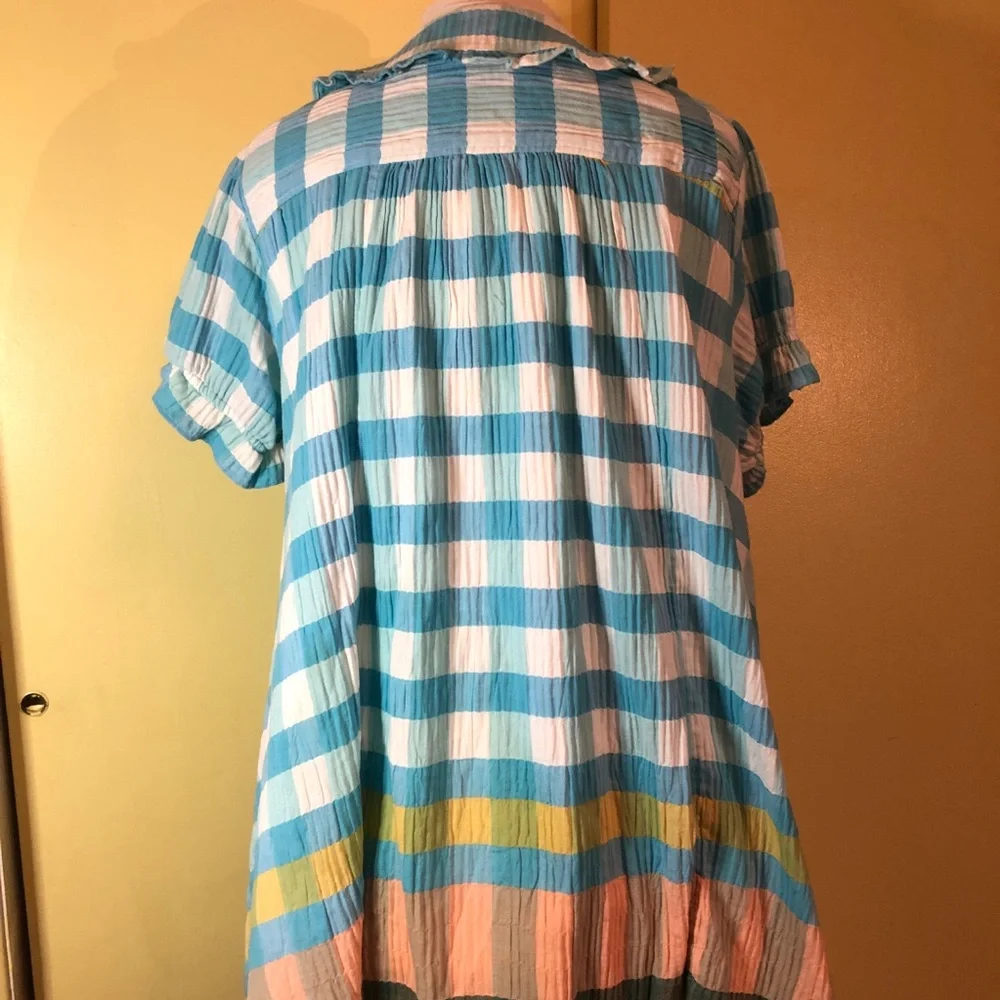 Pilcro Anthropologie The Kiera Mini Shirt Dress 1X NWOT - Picture 10 of 14